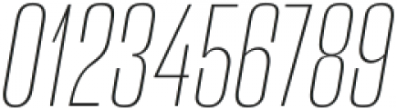 Amelia Display Thin Italic otf (100) Font OTHER CHARS