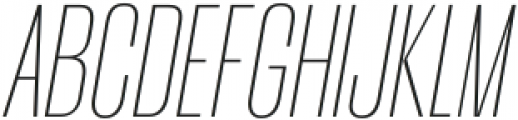 Amelia Display Thin Italic otf (100) Font UPPERCASE
