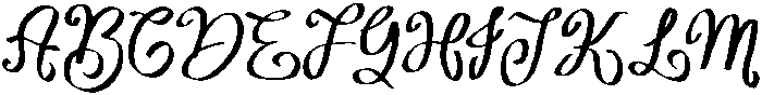 Amelia Notes Regular otf (400) Font UPPERCASE