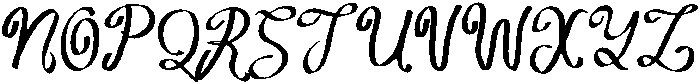 Amelia Notes Regular otf (400) Font UPPERCASE