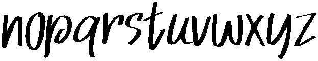 Amelia Notes Regular otf (400) Font LOWERCASE