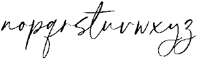 Amelia Oliver Regular otf (400) Font LOWERCASE