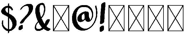 Amelia Regular otf (400) Font OTHER CHARS