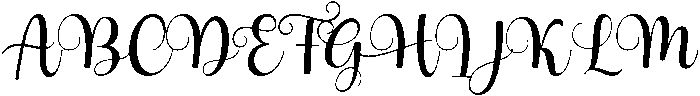 Amelia-Regular otf (400) Font UPPERCASE