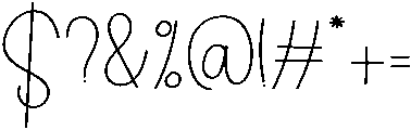 Amelia Regular otf (400) Font OTHER CHARS