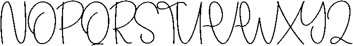 Amelia Regular otf (400) Font UPPERCASE