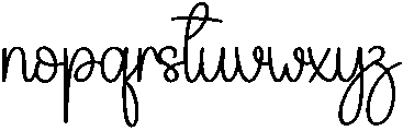 Amelia Regular otf (400) Font LOWERCASE