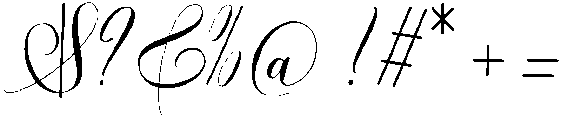 Amelia Regular otf (400) Font OTHER CHARS