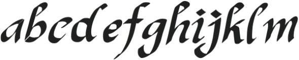 Amelia Santa Regular otf (400) Font LOWERCASE