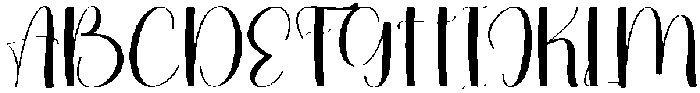 Amelia Thursday Regular otf (400) Font UPPERCASE