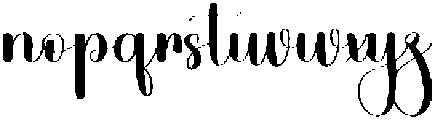 Amelia Thursday Regular otf (400) Font LOWERCASE