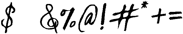 Amelia otf (400) Font OTHER CHARS