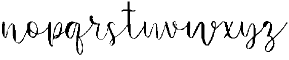 Amelia otf (400) Font LOWERCASE
