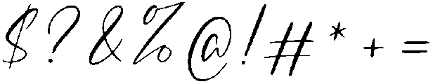 Amelia otf (400) Font OTHER CHARS
