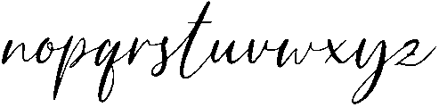 Amelia otf (400) Font LOWERCASE