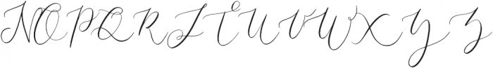 Amelie Signature Regular otf (400) Font UPPERCASE