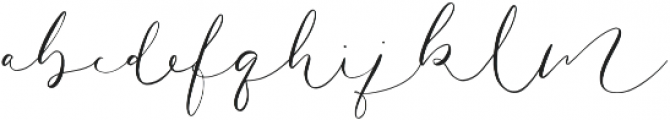 Amelie Signature Regular otf (400) Font LOWERCASE