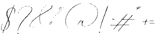 Ameline Script Regular otf (400) Font OTHER CHARS