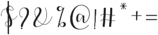 Amelisa Script Regular otf (400) Font OTHER CHARS