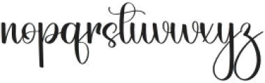 Amellia Wedding Regular otf (400) Font LOWERCASE