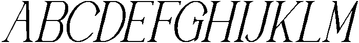 Amellik Italic otf (400) Font UPPERCASE