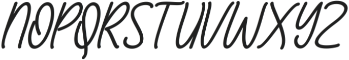 Amelline Italic ttf (400) Font UPPERCASE