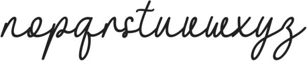 Amelline Italic ttf (400) Font LOWERCASE