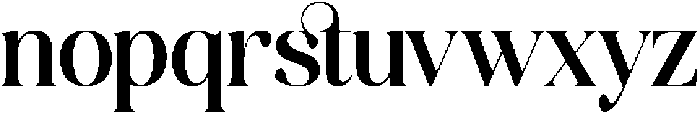 America Nights otf (400) Font LOWERCASE