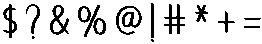 America Regular otf (400) Font OTHER CHARS