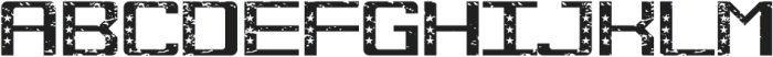 America Star Grunge Regular otf (400) Font UPPERCASE