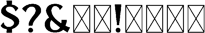 American Label Regular otf (400) Font OTHER CHARS