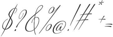 American Script Italic otf (400) Font OTHER CHARS