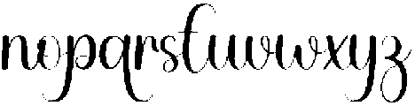 American Signature Regular otf (400) Font LOWERCASE