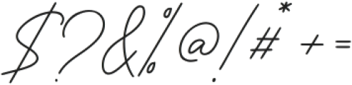 American Signature otf (400) Font OTHER CHARS