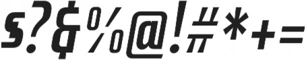 AmericanCopper Block Bold Italic otf (700) Font OTHER CHARS