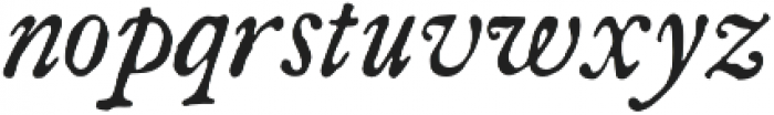 Americanus Italics Regular otf (400) Font LOWERCASE