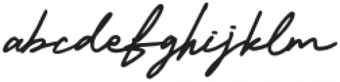 Amerika Signature Regular otf (400) Font LOWERCASE