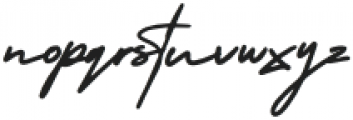 Amerika Signature Regular otf (400) Font LOWERCASE