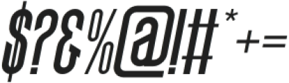 Amesta Condensed Italic otf (400) Font OTHER CHARS