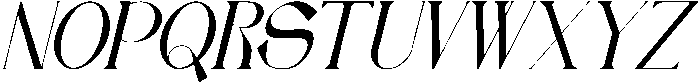 Ametea Italic otf (400) Font UPPERCASE