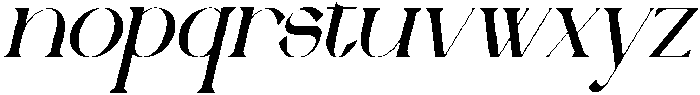 Ametea Italic otf (400) Font LOWERCASE