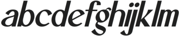 Amgiza Italic otf (400) Font LOWERCASE