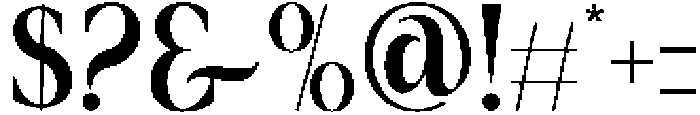 Amida Regular otf (400) Font OTHER CHARS