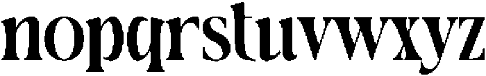 Amida Regular otf (400) Font LOWERCASE