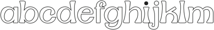 Amigie Outline otf (400) Font LOWERCASE