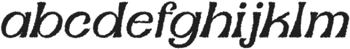 Amigie Rough Italic otf (400) Font LOWERCASE