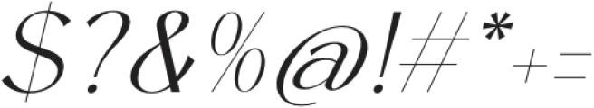 Amira Monte Italic otf (400) Font OTHER CHARS