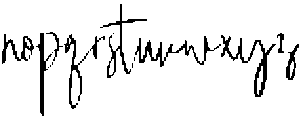 Amirthane Signature Regular otf (400) Font LOWERCASE