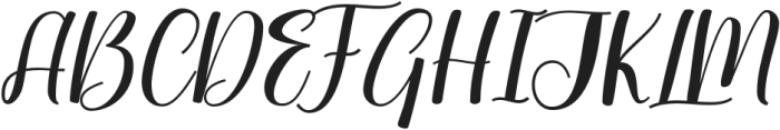 Amisha otf (400) Font UPPERCASE