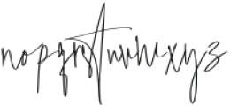 Amistarline Signature Regular otf (400) Font LOWERCASE